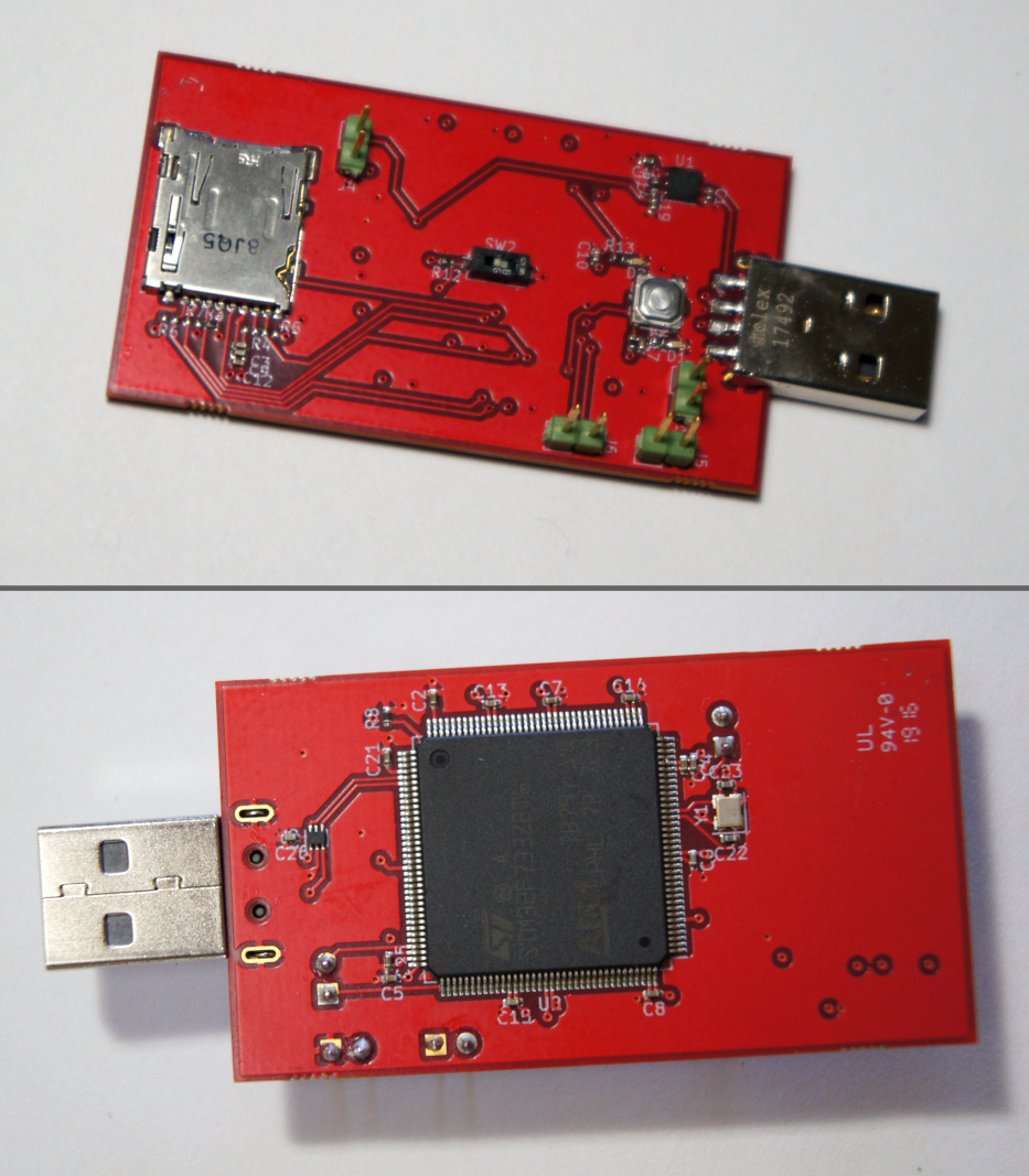 Development PCB top and bottom